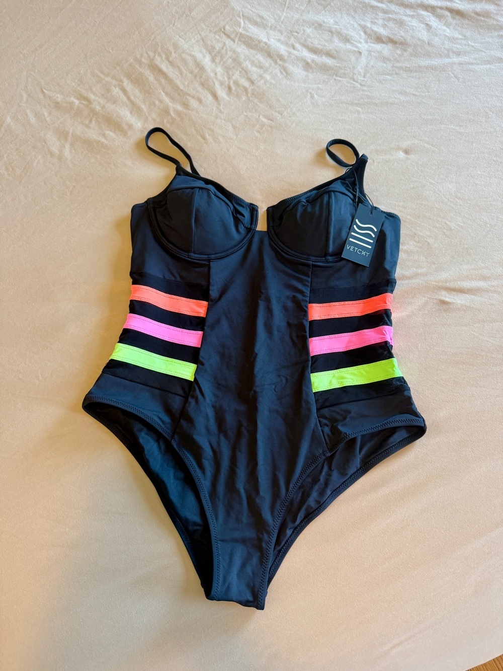 Vetchy Montego Underwire Mesh Swimsuit NWT
